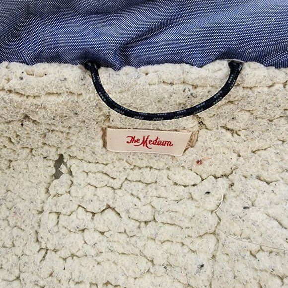 Burton Snowboard Sherpa Lining Brown Canvas Long Coat (M) - Picture 3 of 14